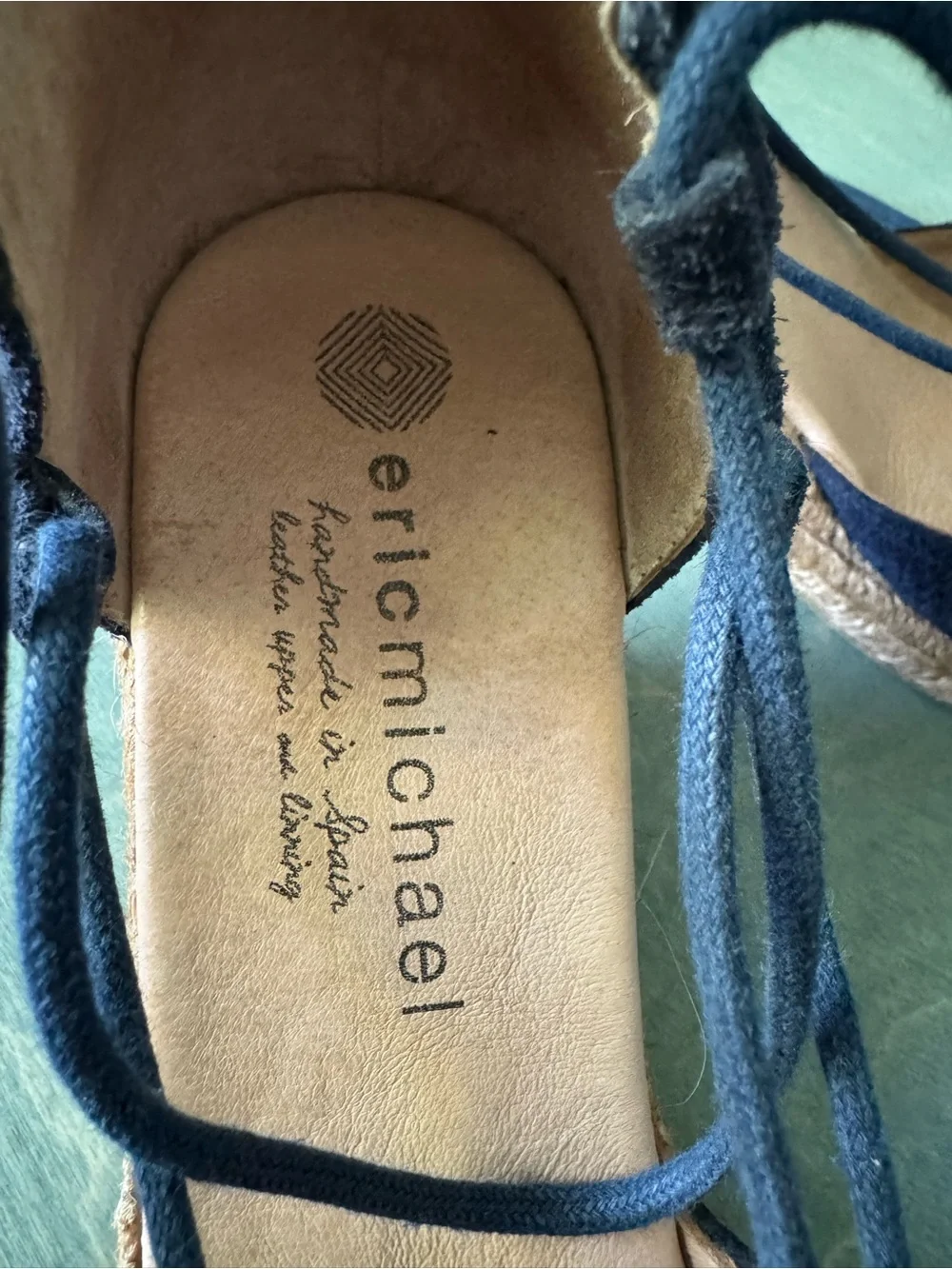 Eric Michael Suede Ballet Espadrille Wedges 41